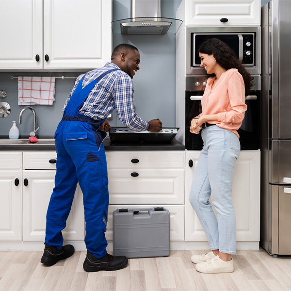 what kind of warranty do you offer on your cooktop repair services in Jacksonburg West Virginia